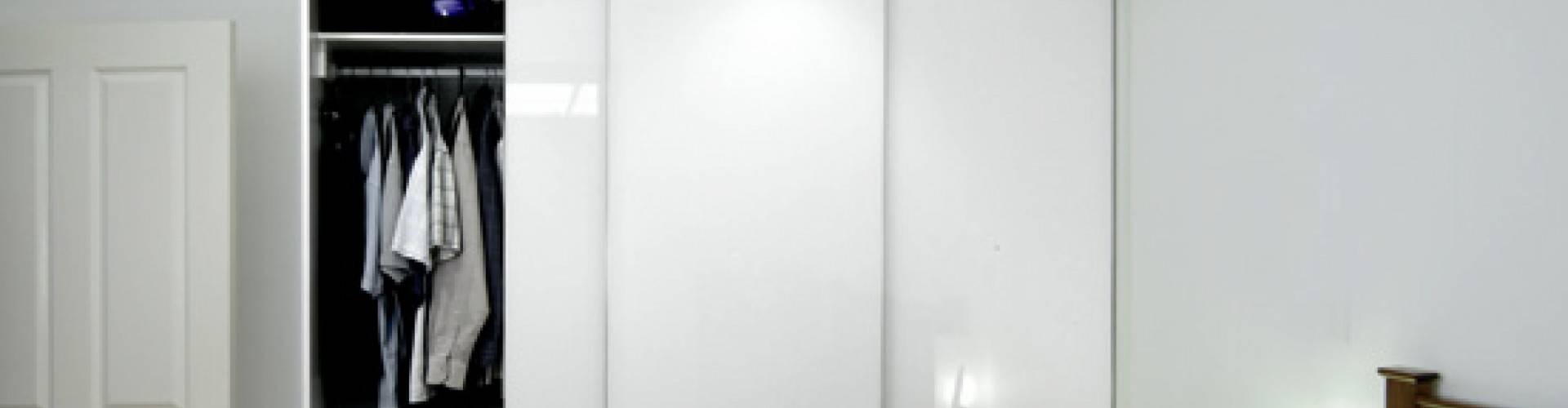 Painted Glass Closet Door
