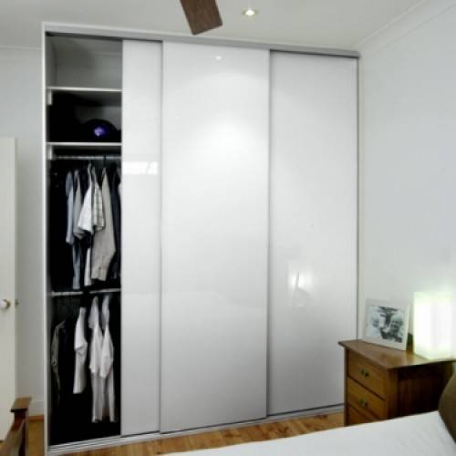 Painted Glass Closet Door