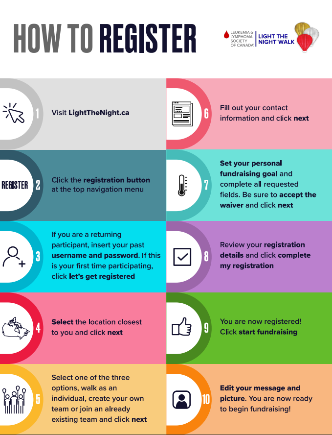 how to register light the night edmonton